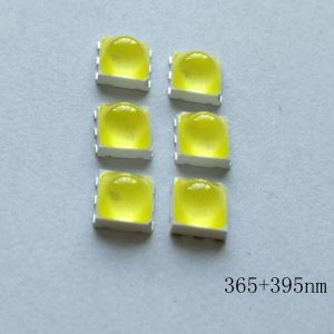 紫光燈珠_5050uvled紫光燈珠雙波段光源0.5uv美甲led