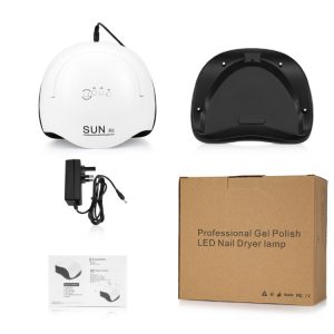 美甲機(jī)、光療燈_X5雙燈54W指甲干燥器36LED修指甲工具用于凝膠拋光UV固化燈美甲