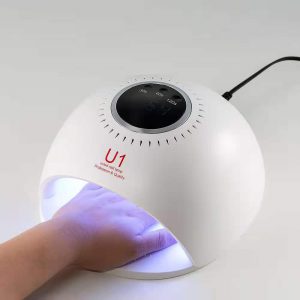 美甲燈U1高功率速干甲油膠光療機(jī)42燈內(nèi)置電源雙光源UV+LED燈