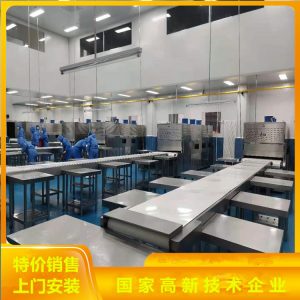 哈爾濱微波加熱設(shè)備感應(yīng)式學(xué)生盒飯微波加熱隧道爐整機(jī)不銹鋼