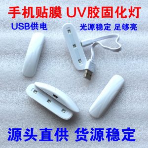 批發(fā)固化燈uvled固化燈手機貼膜uv膠固化燈LED紫外線迷你消毒燈