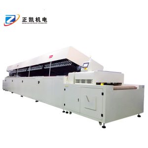 東莞不銹鋼無塵IR爐玻璃表面印刷油墨烘烤用正凱機(jī)電潔凈IR隧道爐